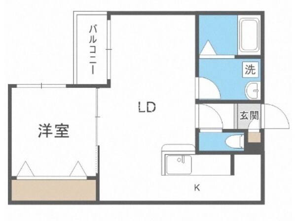 麻生駅 徒歩5分 3階の物件間取画像